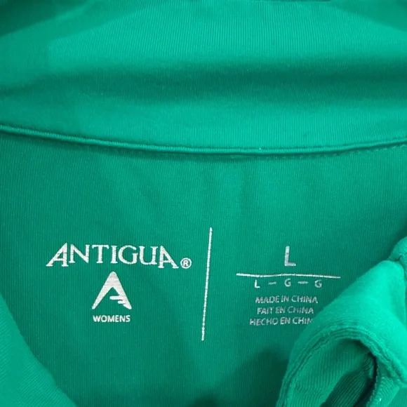 Antigua Vibrant Green Performance Jacket size Large - Picture 2 of 9